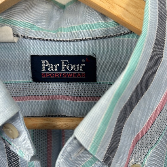 Vintage Par Four Sportswear Large Button Down Golf Shirt - Picture 2 of 7